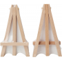 6 Inch Mini Beech Wood Easel 48Pack Small Wood Photo Display Stand for Displaying Small Canvases