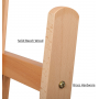 Medium-Duty Studio H-Frame Easel - Medium Solid Beech Wood Artist Easel Adjustable Tilting Floor Painting Easel Stand