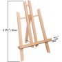  11.8 Tall Beechwood Tabletop Easel 9 x 12 ed Canvas with Canvas Sets for Painting Craft Drawing Decoration Sets