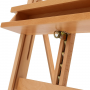 Medium-Duty Studio H-Frame Easel with Storage Tray - Solid Beech Wood Artist Easel Adjustable Tilting Easel