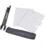 Portable Outdoor Sketch Painting Field Aluminum Metal Tripod Easel with Plastic Palette for Artists, Students, Art Enthusiast