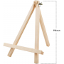9.5 inch Tall Pine Wood Tripod Adjustable Painting Decoration Display Stand Hold Canvas Easel