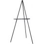 Simple Black Display Tripod Easel Pine Wood Art Display Support Stand for Wedding Ceremony, Coffee Show