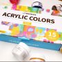 Quick Drying Water Soluble Acrylic Art Paint Colors Acrylic Paints Set