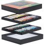 Acrylic Paint Set 22ml 48 Colors Rich Pigments Non Fading Acrylic Paint for Canvas Wood Painting Students Adults