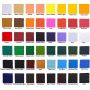 Acrylic Paint Set 22ml 48 Colors Rich Pigments Non Fading Acrylic Paint for Canvas Wood Painting Students Adults