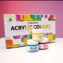 Quick Drying Water Soluble Acrylic Art Paint Colors Acrylic Paints Set