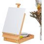 Solid Beech Wood Universal Design Adjustable Tabletop Sketch box Easel art easel
