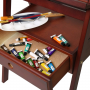 Walnut Studio H-Frame Easel with Art Supply Storage Drawer - Adjustable (60~75) Wood Easel Stand