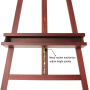 Walnut Large Painters Easel Adjustable Solid Beech Wood Artist Easel