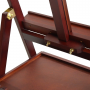 Walnut Studio H-Frame Easel with Art Supply Storage Drawer - Adjustable (60~75) Wood Easel Stand