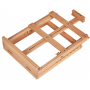 Heavy-Duty Tdiabletop Stuo H-Frame Wooden Easel- Solid Beech Wood Adjustable Artists Desktop Easel Table