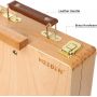 Solid Beech Wood Universal Design Adjustable Tabletop Sketch box Easel art easel