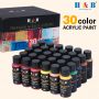 Hot Selling artist New product 30 Colours 60ml Acrylic Paint