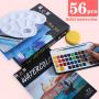 Factory custom 12/24/36/48 Artist Watercolor Paints Pigment Cake Half Pans Foldable Tin Box Solid Water