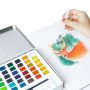 36/48 color solid water color set cake with brush China art supplies