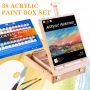 hot sale 30pcs with Easel Artist acrylic paint brush set