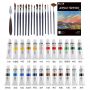 38 Pcs acrylic paint brushes With Board ,Paintbrush,Palette For Artist and Kids