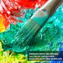 24 colors acrylic paint set with 1palette knife,1palette,3canvas panels and 3brushes