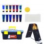 professional toolbox 22pcs artist acrylic paint brush set