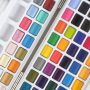 professional 50/72/90 Including Metallic and Fluorescent Colors in Portable Box soild Watercolor paint Set for Artists