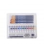 25 pcs artist acrylic paint brush set in plastic box