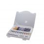 25 pcs artist acrylic paint brush set in plastic box