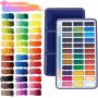 Watercolor Paint Kits Custom 36 Colors Solid Water Color Watercolor Paint Set with 3 Paint Brushes