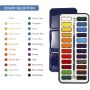 Custom ASTM D-4236 Certified 24 Colors Solid Watercolor Paint Set Watercolor Cake Set for Kids Painting