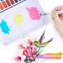 Watercolor Paint Kits Custom 36 Colors Solid Water Color Watercolor Paint Set with 3 Paint Brushes