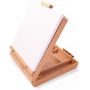 2020 Professional Artist Wooden Easel Box Portable Desktop Box Wood Desk Table Easel