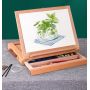 High Quality Artist Level Pine Wood Portable Tabletop Easel Desktop Art Easels for Drawing