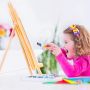 Custom Adjustable Beech Wooden Acrylic Paint Art Easels for Kids
