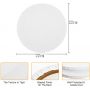 Canvas Acrylic Wholesale 2 Pcs Round Blank Primed Cotton Canvas Frame 22cm for Painting