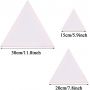 Wholesale 3 Pcs Triangle Stretched Blank Canvases 15 20 30cm for Artist Painting