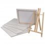 Factory Direct Sales 2 Pcs 18*24cm Pure Cotton Stretched Blank Art Canvas Boards for Painting