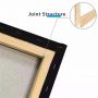 Wholesale High Quality Black Blank Square Cotton 25cm*25cm Canvas for Painting