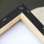 Factory Direct Sale 2 Pcs Black Blank Stretched Art Wood Canvas Board 18*24cm for Painting