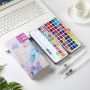 Wholesale Customized 50 72 90 Colors Professional Portable Solid Aquarelle Watercolor Paint Set for Artistic People