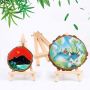 Easel Stand Custom Adjustable Wooden Desk Table Mini Easel And Canvas for Kids