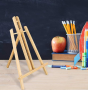 Custom Adjustable Beech Wooden Acrylic Paint Art Easels for Kids