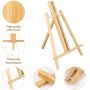 Custom Adjustable Beech Wooden Acrylic Paint Art Easels for Kids