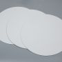 Customized logo stretched cotton 3.0mm thickness thin slim round canvas board panels with high quality