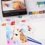 Waterproof canvas board art paint supplies gift box tube acrylic paint set with palette and paint brushes