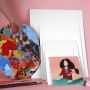 Special shaped circular stretch canvas blank art canvas panel for students
