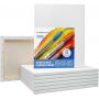 Stretched White Blank Canvas 11x14 Inch 8 Pack Primed 100% Cotton for Acrylic Oil Painting