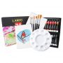 Factory price wholesale art box acrylic paint set with brushes and palette