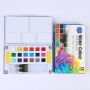 Custom Multicolor 12/24/48 Colors Watercolor Paint Set With Fountain Penil And Palette Watercolor Paint Brushes