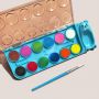 New Pattern Watercolor Paint Set With Fountain Penil And Hamster Shape Palette Multicolor Solid Pigment Customizable