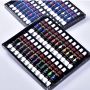 Acrylic Paint Set 24 Colors with 2 Brushes Perfect For Canvas Wood Ceramic